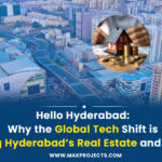 Hyderabad Real Estate Growth Visualized Through City Skyline, Tech Parks, And Residential Buildings